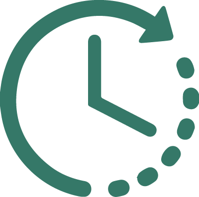 clock green icon